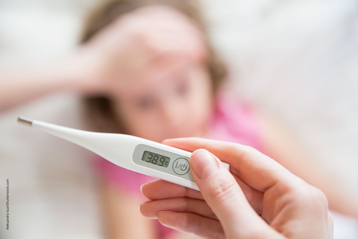 Eine zuverlässige Methode zum Fiebermessen ist der Einsatz eines digitalen Thermometers am Darmausgang.